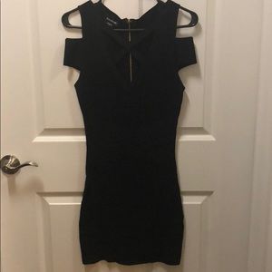Black bebe bandage dress
